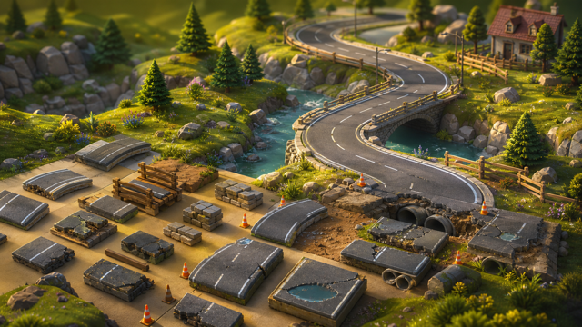 Please Fix the Road original game remake reference artwork 3