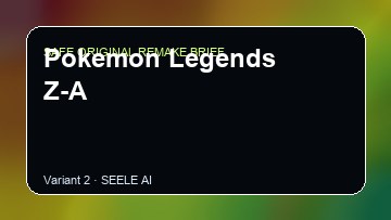 Pokemon Legends Z-A original game remake reference artwork 2