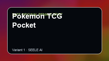 Pokemon TCG Pocket Game Customer Remake preview