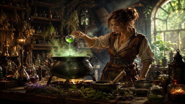 Potion Craft Alchemist Simulator original game remake reference artwork 2