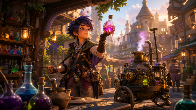 Potionomics original game remake reference artwork 2