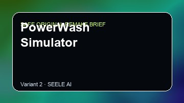 PowerWash Simulator original game remake reference artwork 2