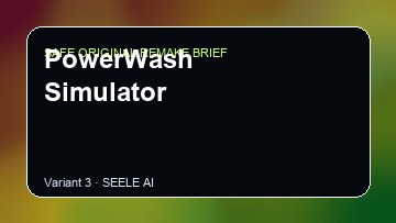 PowerWash Simulator original game remake reference artwork 3