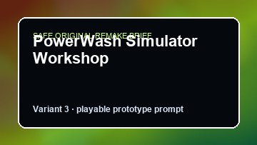 PowerWash Simulator Workshop original powerwash simulator workshop custom game reference artwork 3
