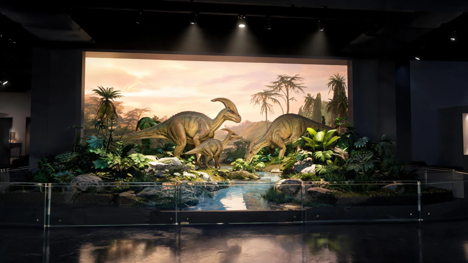 Polished prehistoric dinosaur art hero image