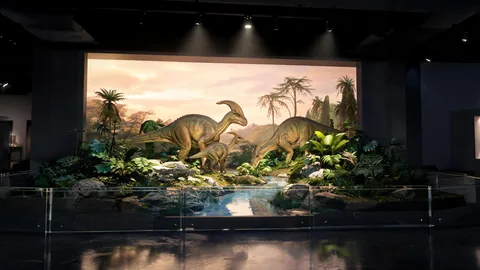 Polished prehistoric dinosaur art hero image