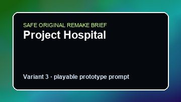 Project Hospital original project hospital custom game reference artwork 3