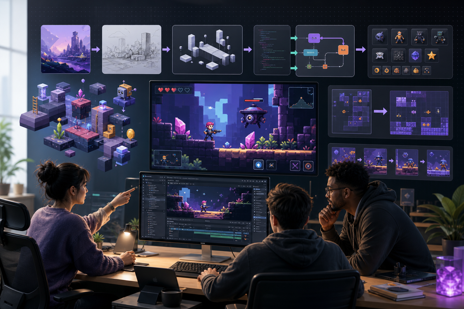 Prompt to Game Workflow: Turn Retro Action Inspiration into a Playable Slice hero image
