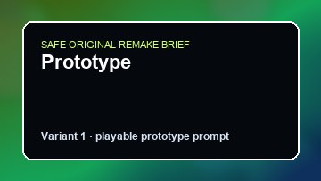 Prototype original prototype custom game reference artwork 1