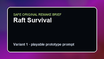 Raft Survival Foundry Factory Custom Game Builder preview