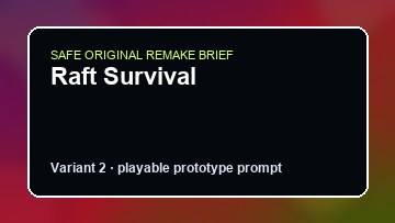 Raft Survival original raft survival diy game reference artwork 2
