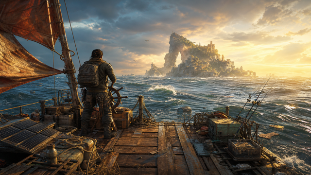 Raft Survival original game remake reference artwork 2
