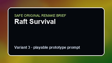 Raft Survival original raft survival diy game reference artwork 3
