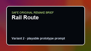 Rail Route original rail route custom game reference artwork 2