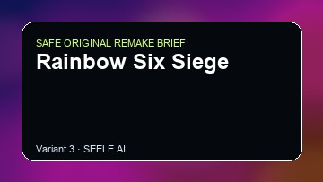 Rainbow Six Siege original game remake reference artwork 3