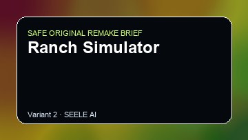 Ranch Simulator original game remake reference artwork 2