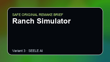 Ranch Simulator original game remake reference artwork 3