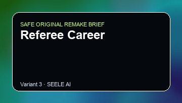 Referee Career original game remake reference artwork 3