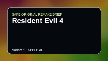 Resident Evil 4 Game Customer Remake preview