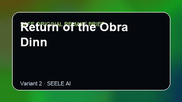 Return of the Obra Dinn original game remake reference artwork 2