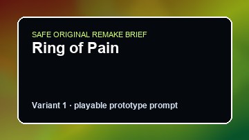 Ring of Pain original ring of pain diy game reference artwork 1