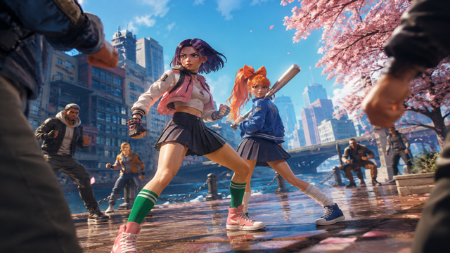 River City Girls original game remake reference artwork 3