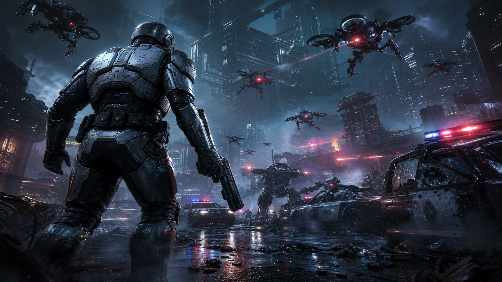 RoboCop Rogue City original game remake reference artwork 2