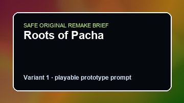 Roots of Pacha Espresso Tycoon DIY Game Maker preview
