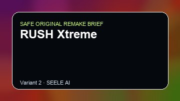 RUSH Xtreme original game remake reference artwork 2