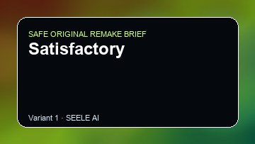 Satisfactory Game Customer Remake preview