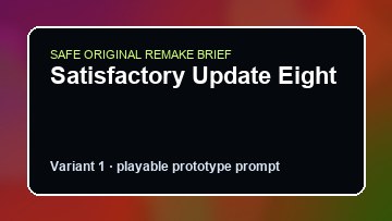 Satisfactory Update Eight original satisfactory update eight custom game reference artwork 1