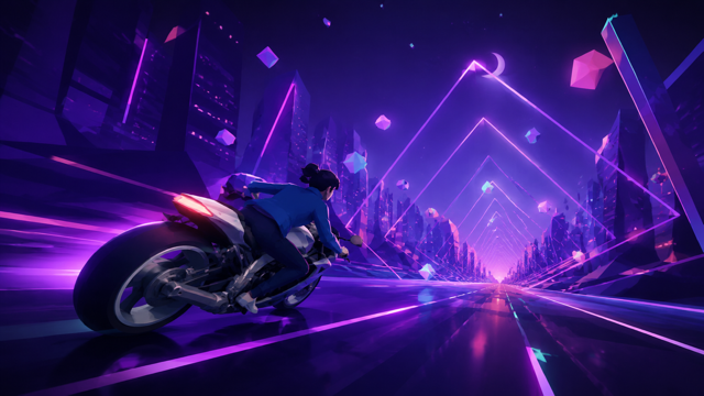 Sayonara Wild Hearts original game remake reference artwork 3