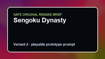 Sengoku Dynasty original sengoku dynasty diy game reference artwork 2
