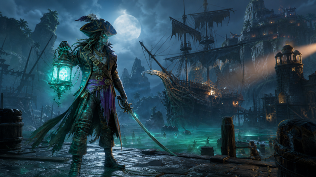 Shadow Gambit The Cursed Crew original game remake reference artwork 2