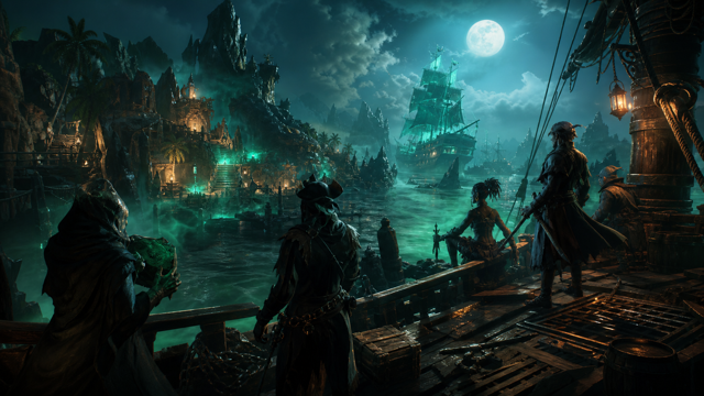 Shadow Gambit The Cursed Crew original game remake reference artwork 3