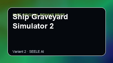 Ship Graveyard Simulator 2 original game remake reference artwork 2