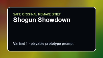 Shogun Showdown original shogun showdown custom game reference artwork 1