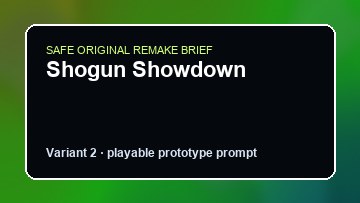 Shogun Showdown original shogun showdown custom game reference artwork 2