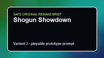 Shogun Showdown original shogun showdown custom game reference artwork 3