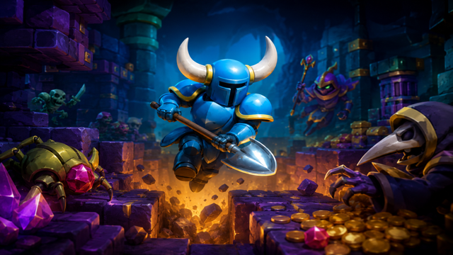 Shovel Knight Dig original game remake reference artwork 3