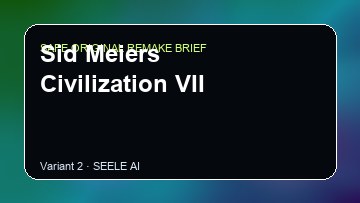 Sid Meiers Civilization VII original game remake reference artwork 2
