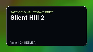 Silent Hill 2 original game remake reference artwork 2