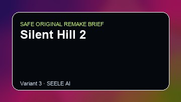 Silent Hill 2 original game remake reference artwork 3