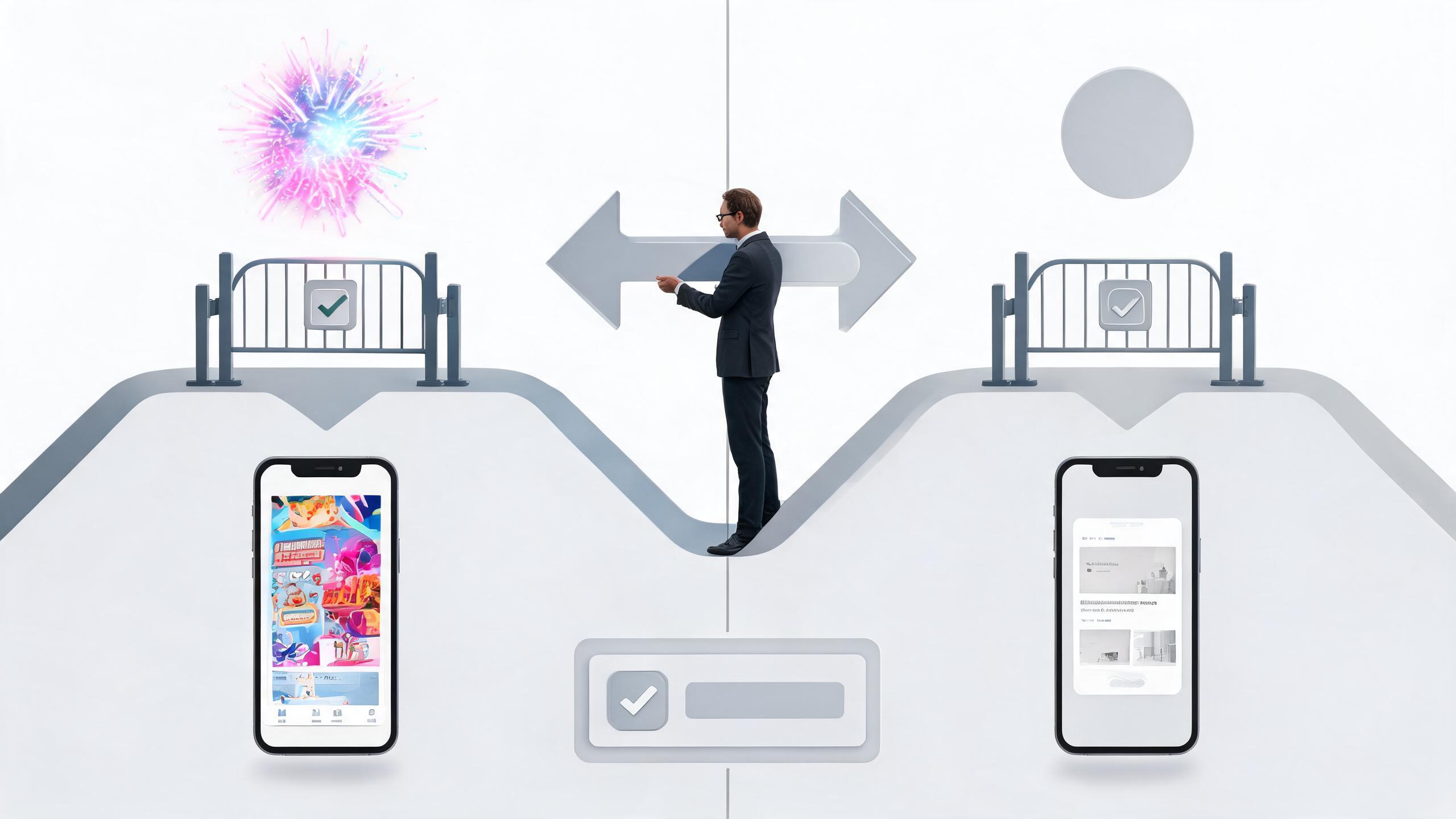 Campaign operator choosing between a trend-led mobile creative and a rights-safe fallback.