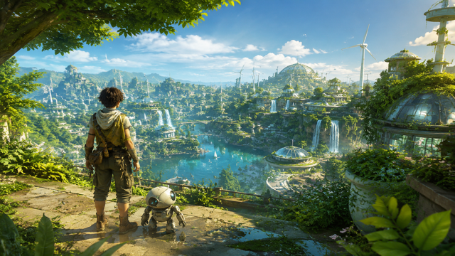 Solarpunk original game remake reference artwork 1