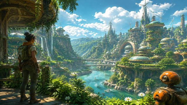Solarpunk original game remake reference artwork 2