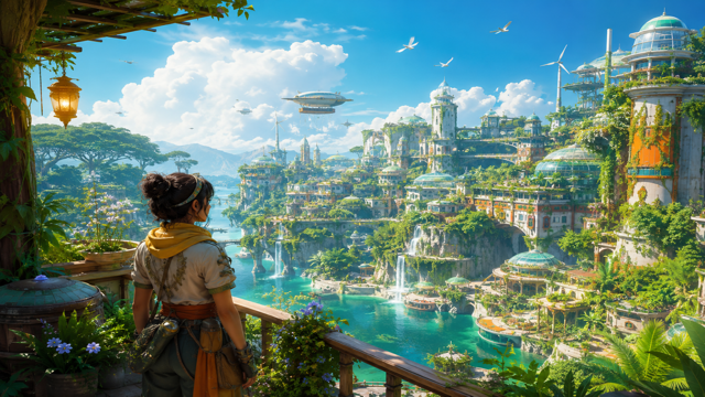 Solarpunk original game remake reference artwork 3