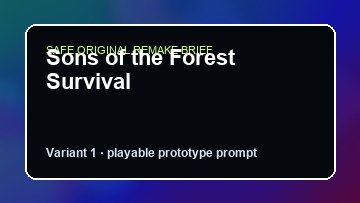 Sons of the Forest Survival Espresso Tycoon DIY Game Maker preview
