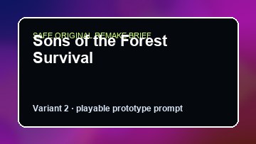 Sons of the Forest Survival original sons of the forest survival diy game reference artwork 2