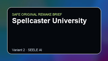 Spellcaster University original game remake reference artwork 2